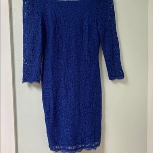 Bodycon Royal Blue Lace Dress